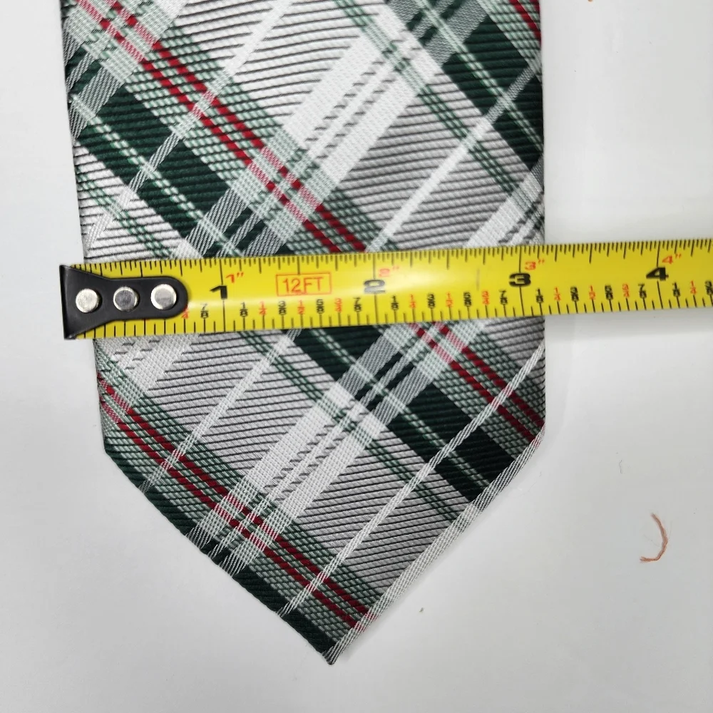 STAFFORD Multi Color Plaid Tie.